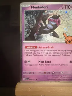 MUNKIDORI - 95/167 2024 Trick Or Trade Halloween NM - Cosmos Holo Rare Pokemon - Image 2