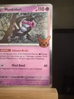 MUNKIDORI - 95/167 2024 Trick Or Trade Halloween NM - Cosmos Holo Rare Pokemon - Image 3