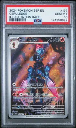 Pokemon Ceruledge 197/191 Illustration Rare Surging Sparks #197 GEM MINT PSA 10 - Image 1