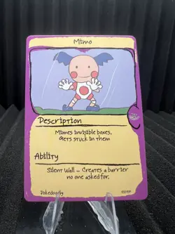 Mimo (Mr. Mime) #122 - First Edition First Print PokeDoodly Fan Art - Pokemon - Image 1