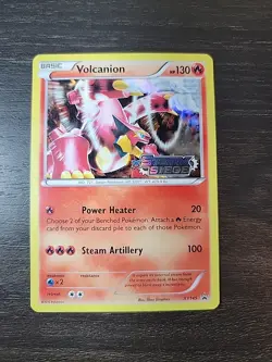 Volcanion XY145 Steam Siege Prerelease Promo Holo Pokemon TCG Card Stamped - Image 1