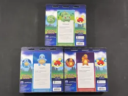 Pokemon Cards x3 Pokemon Go Charmander Squirtle Bulbasaur Pin Collection - Image 2