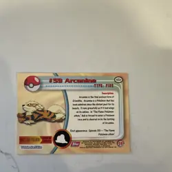 Topps Pokemon Trading Card TV Animation Edition Arcanine #59 - Image 2