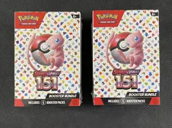 Pokemon Cards x2 151 Booster Bundles Sealed S&V Ultra Rare 2023 - Image 1