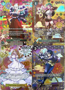 Yamato, Bonney, Pudding, Tashigi SP PROXY CARDS- ENGLISH- High Quality Texture - Image 1