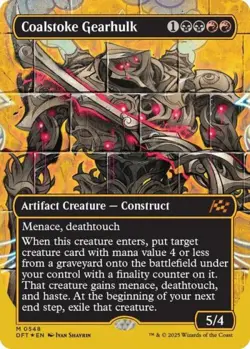 ~ Coalstoke Gearhulk (Borderless) (First-Place Foil) ~ NM Foil ~ ~ MTG ~ - Image 1