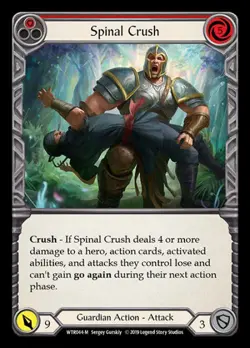 Flesh and Blood FAB Spinal Crush NM 1st EditionRainbow Foil Welcome to Rathe - Image 1