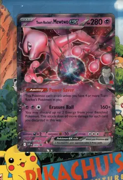 Pokemon TCG Team Rocket's Mewtwo ex - SVP205 - Holo - SVP Black Star Promo NM/M - Image 1