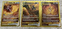 2023 Pokemon Crown Zenith Lot Palkia Vstar, Dialga Vstar, & Arceus Vstar - Image 1