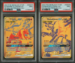 Pokemon (Reshiram & Charizard GX) &( Pikachu & Zekrom) GX **SEQUENTIAL CERTS** - Image 1