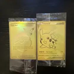 Pokemon Celebrations Pikachu V & PokeBall Gold Promos SEALED SWSH 145 & SWSH 146 - Image 1