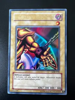 Left Arm of the Forbidden One LOB-E100 Ultra Rare Unlimited Near Mint Yugioh - Image 1
