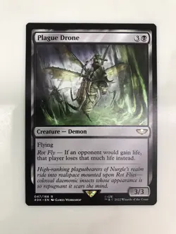 Plague Drone MTG Magic the Gathering Card NM Near Mint Warhammer 40K - Image 1