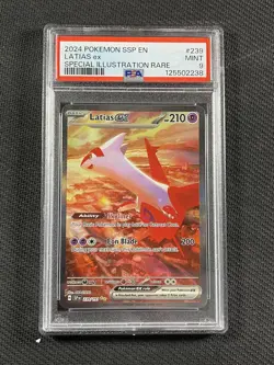 Pokemon Cards PSA 9 Mint Latias Ex SIR SSP 2024 239/191 - Image 1