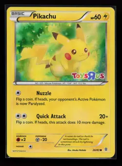 Pikachu 26/83 Promo Toys R Us Stamped Pokemon Card - Image 1