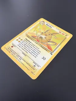 Raichu 14/62 Fossil Unlimited 1999 Pokemon Card Holo Rare NM - Image 3