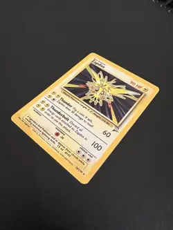 Zapdos 20/130 Base Set 2 2000 Pokemon Card Holo Rare NM - Image 3