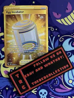 Pokemon Card TCG - Egg Incubator - 087/078 -Pokemon GO - Full Art Gold Holo - Image 1