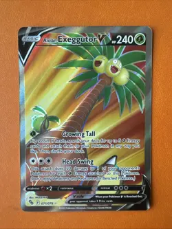 Pokemon Card Alolan Exeggutor V 071/078 Pokemon GO - Near Mint - Image 1