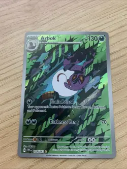 Pokemon Arbok TCG Illustration Rare Holo Card 176/162SV05 Temporal Forces 2024 - Image 1