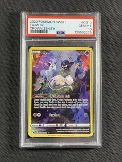 Pokemon Cards PSA 10 Gem Mt Mew Crown Zenith Swsh 2023 GG10/GG70 - Image 1