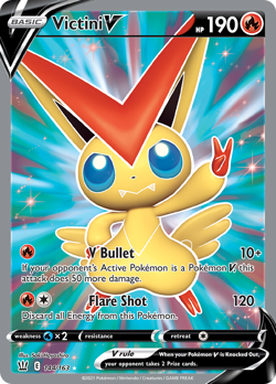 Victini V 144/163 Rare Ultra | Battle Styles | Pokemon Card - Image 1