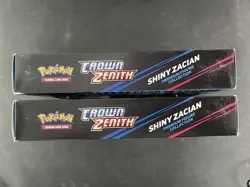 Pokemon Cards x2 Sealed Zacian Premium Figure Collection Crown Zenith Swsh - Image 3