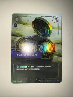 Seal of Discord OGN 204/298 Epic Riftbound TCG CCG Card Game - Image 1