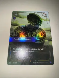 Seal of Discord OGN 204/298 Epic Riftbound TCG CCG Card Game - Image 4