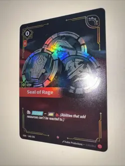 Seal of Rage 040/298 Epic Foil Riftbound TCG Origins Card Game CCG English - Image 3