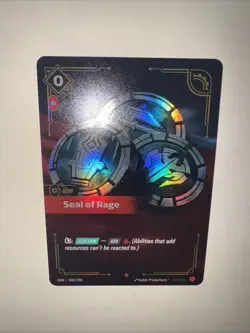 Seal of Rage 040/298 Epic Foil Riftbound TCG Origins Card Game CCG English - Image 5