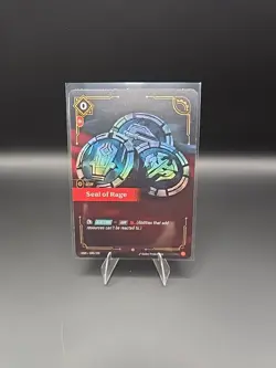 Riftbound TCG League Of Legends Origins Epic Seal of Rage 040/298 NM Card - Image 1