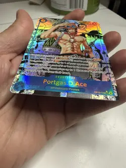 One Piece Card Game Carrying On His Will Portgas.D.Ace OP13-119 SEC Manga - Image 2