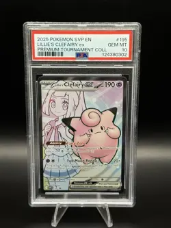 Lillie's Clefairy ex Pokemon 195 Sv: Scarlet & Violet Promo Cards Holo PSA 10 - Image 1