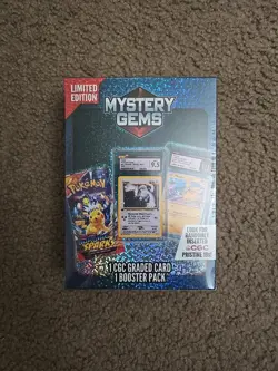 Pokemon TCG: Limited Edition Mystery Gems (1 Graded Card, 1 Booster Pack) - Image 1