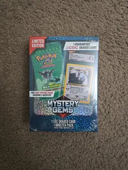 Pokemon TCG: Limited Edition Mystery Gems (1 Graded Card, 1 Booster Pack) - Image 2