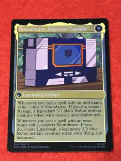 MTG Soundwave, Sonic Spy Foil 14/15 Universes Beyond: Transformers - Image 2