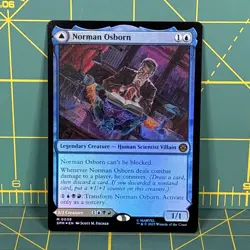 Norman Osborn Border Foil M 0039 Marvel Spider-Man MTG Mythic Green Goblin Magic - Image 1