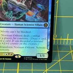 Norman Osborn Border Foil M 0039 Marvel Spider-Man MTG Mythic Green Goblin Magic - Image 5