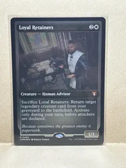 Magic the Gathering Mtg Loyal Retainers Foil Etched Commander Masters 0465 - Image 1