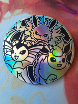 Pokemon Eeveelution Premium: Flareon Vaporeon Jolteon Jumbo Coin LP-NM - Image 1