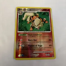 Pokemon TCG Arcanine 1/111 Rising Rivals Reverse Holo HP - Image 1
