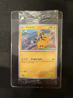 Pokemon 2024 World Championships Pikachu SVP EN 190 Worlds SEALED Promo (NM) - Image 1