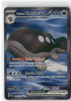 Paldean Clodsire ex, Pokemon SV02: Paldea Evolved Ultra Rare, 244/193 NM - Image 1