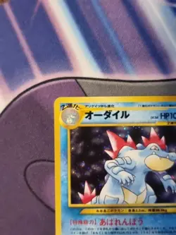 Pokemon TCG Feraligatr Neo Genesis Holo Rare Card No. 160 Japanese Vintage - Image 3