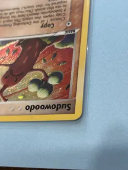 Sudowoodo 15/115 Unseen Forces Holo Near Mint Light Played Pokemon TCG Card 2005 - Image 3