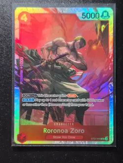 ST21-015 Roronoa Zoro : Super Rare Foil English One Piece TCG Card : ST21: Start - Image 1
