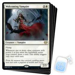 WELCOMING VAMPIRE X4 Innistrad: Crimson Vow VOW Magic MTG MINT CARD - Image 1