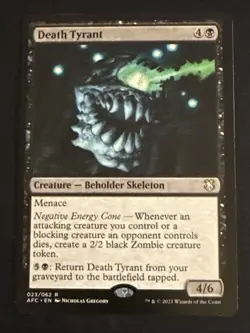1x Death Tyrant (023) Adventures in the Forgotten Realms Commander LP MTG Magic - Image 1