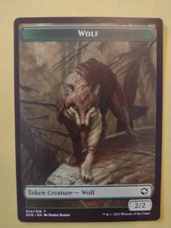 Wolf Token Creature - Adventures in the Forgotten Realms - MTG - Image 1
